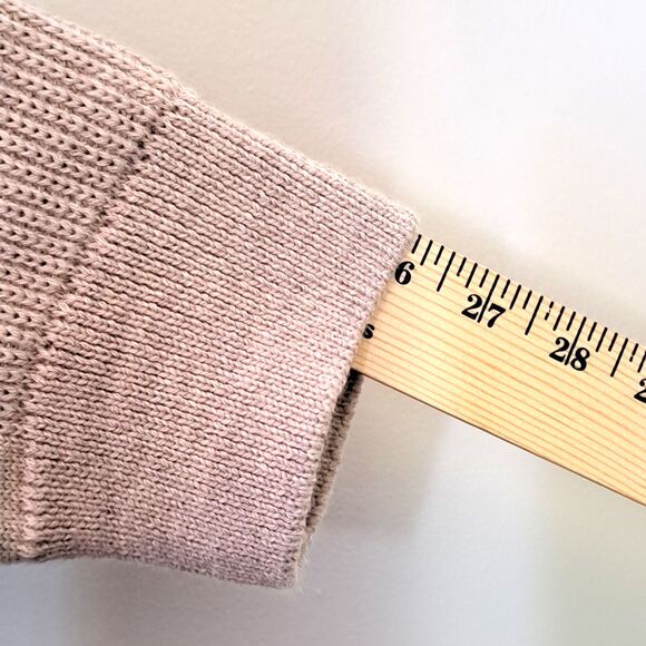 King Ranch Mens Large Beige Cardigan Sweater Merino Wool Blend Knit Quarter Zip - Picture 10 of 13